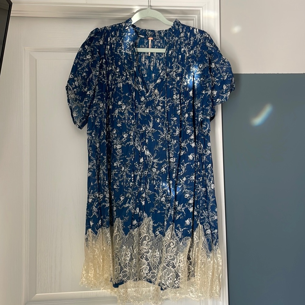 Free People floral and lace dress